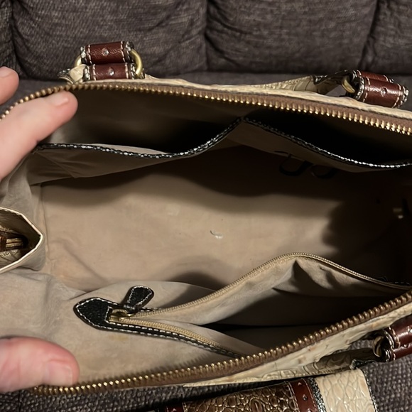 Vtg Brahmin Vivian Satchel & Wallet Croc - Picture 4 of 6